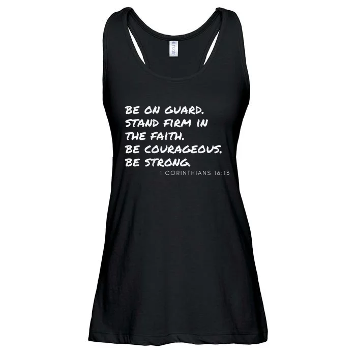 1 Corinthians 1613 Be Strong. Be Courageous. Ladies Essential Flowy Tank