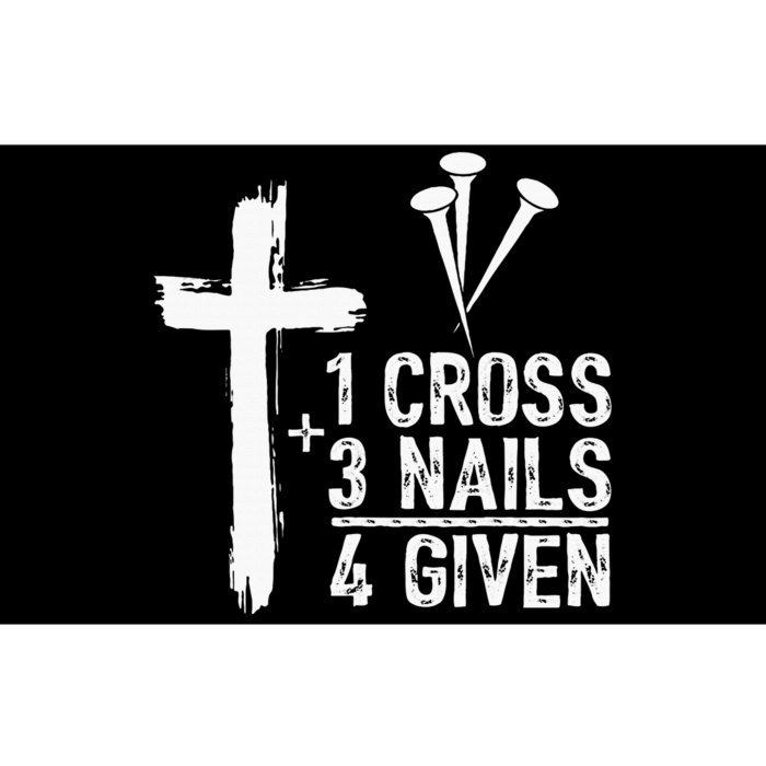 1 Cross 3 Nails 4 Given Happy Easter Day Jesus Bumper Sticker