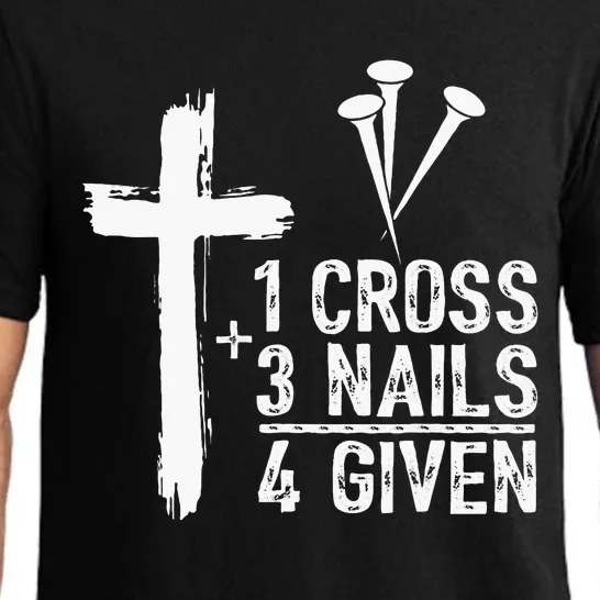 1 Cross 3 Nails 4 Given Happy Easter Day Jesus Pajama Set