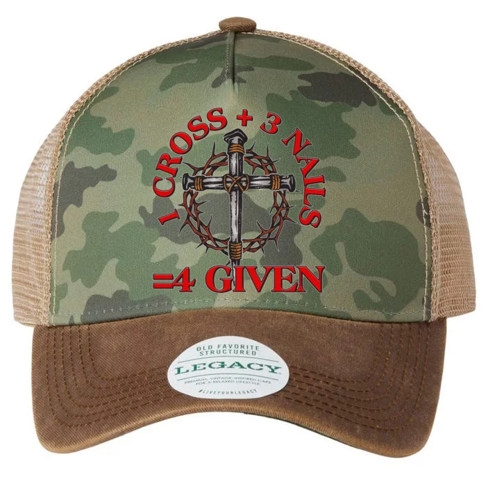 1 Cross 3 Nails 4 Giving Crucifixion Legacy Tie Dye Trucker Hat