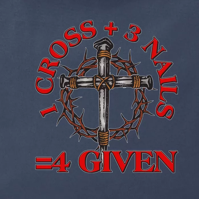 1 Cross 3 Nails 4 Giving Crucifixion Zip Tote Bag