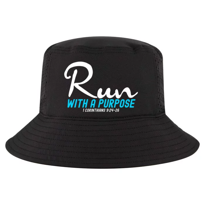 1 Corinthians 924 26 Run With A Purpose Cool Comfort Performance Bucket Hat