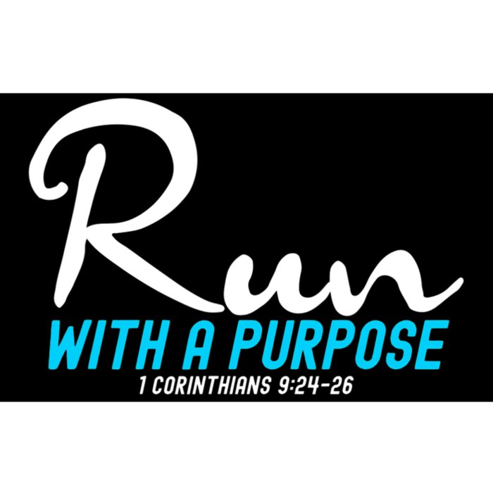 1 Corinthians 924 26 Run With A Purpose Bumper Sticker