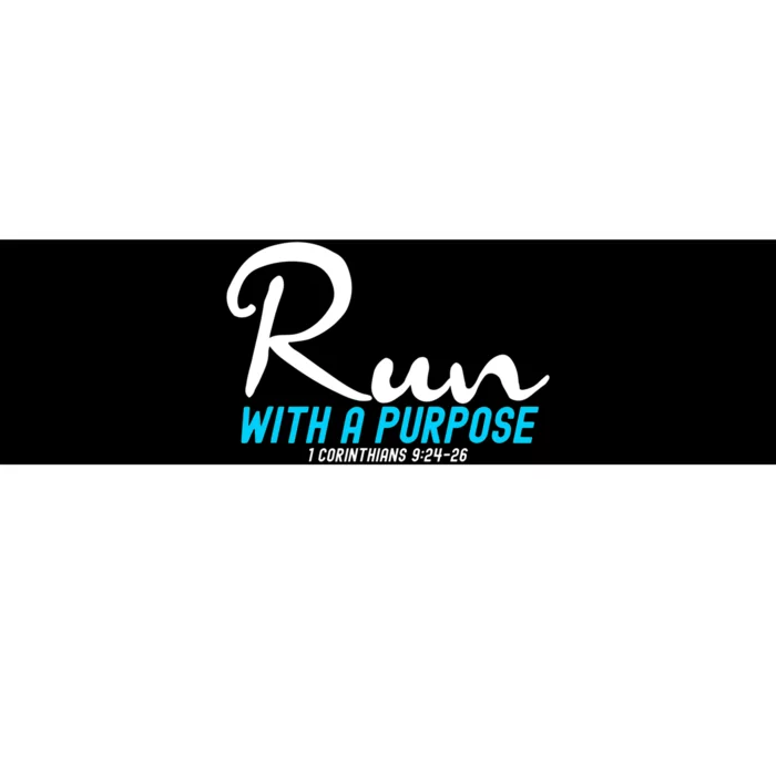 1 Corinthians 924 26 Run With A Purpose Bumper Sticker