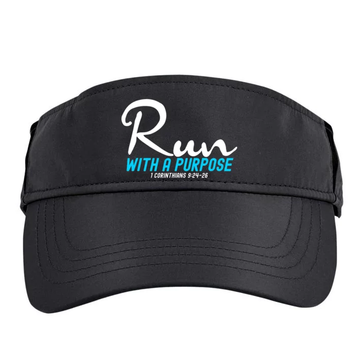 1 Corinthians 924 26 Run With A Purpose Adult Drive Performance Visor