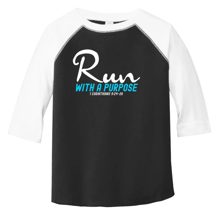 1 Corinthians 924 26 Run With A Purpose Toddler Fine Jersey T-Shirt