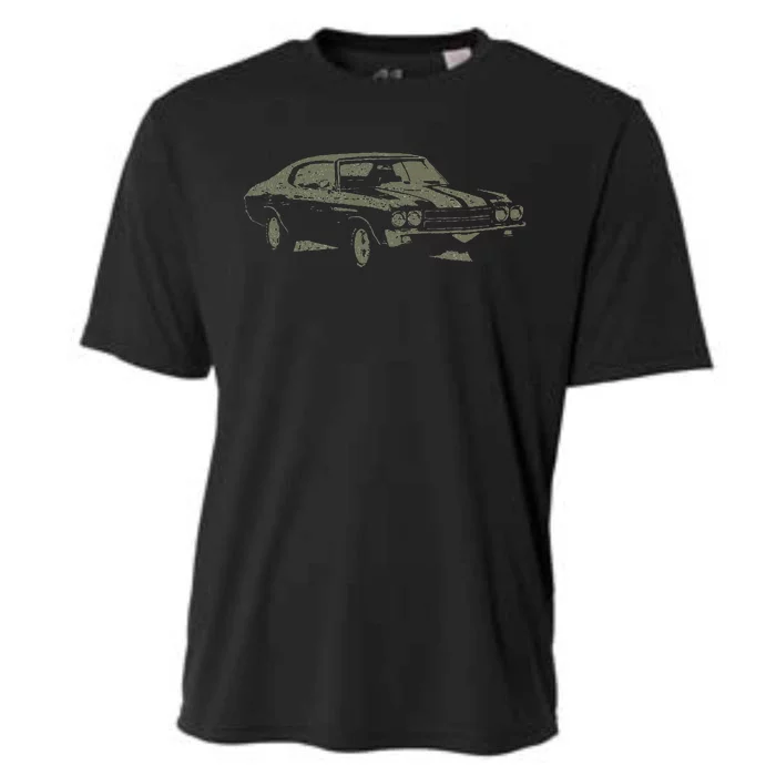 1970 Classic America Ss Muscle Car Cooling Performance Crew T-Shirt