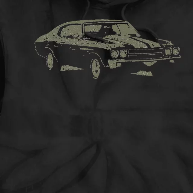 1970 Classic America Ss Muscle Car Tie Dye Hoodie