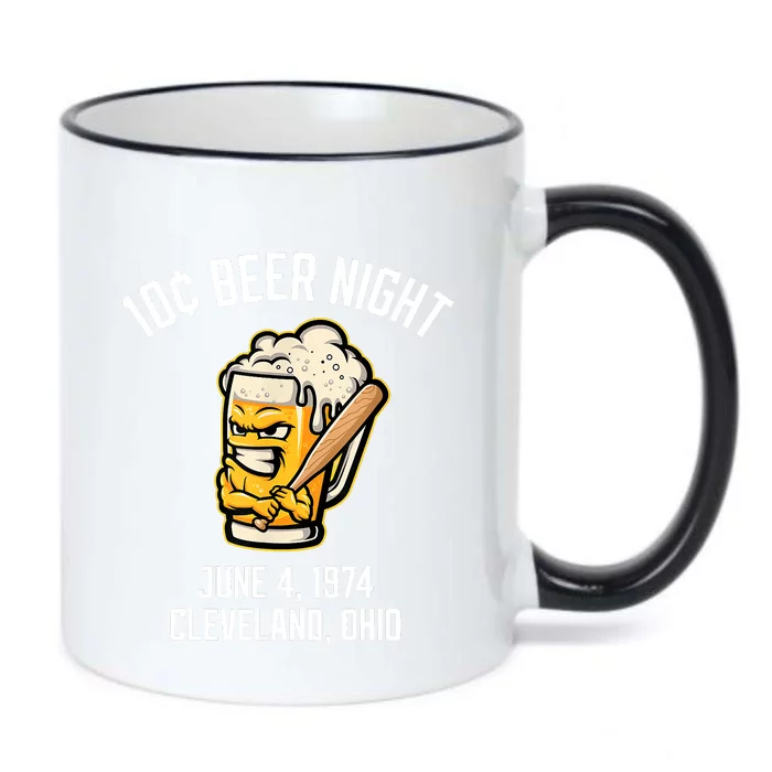 10 Cents Beer Night June 4 1974 Cleveland Ohio Fan Brawl Black Color Changing Mug