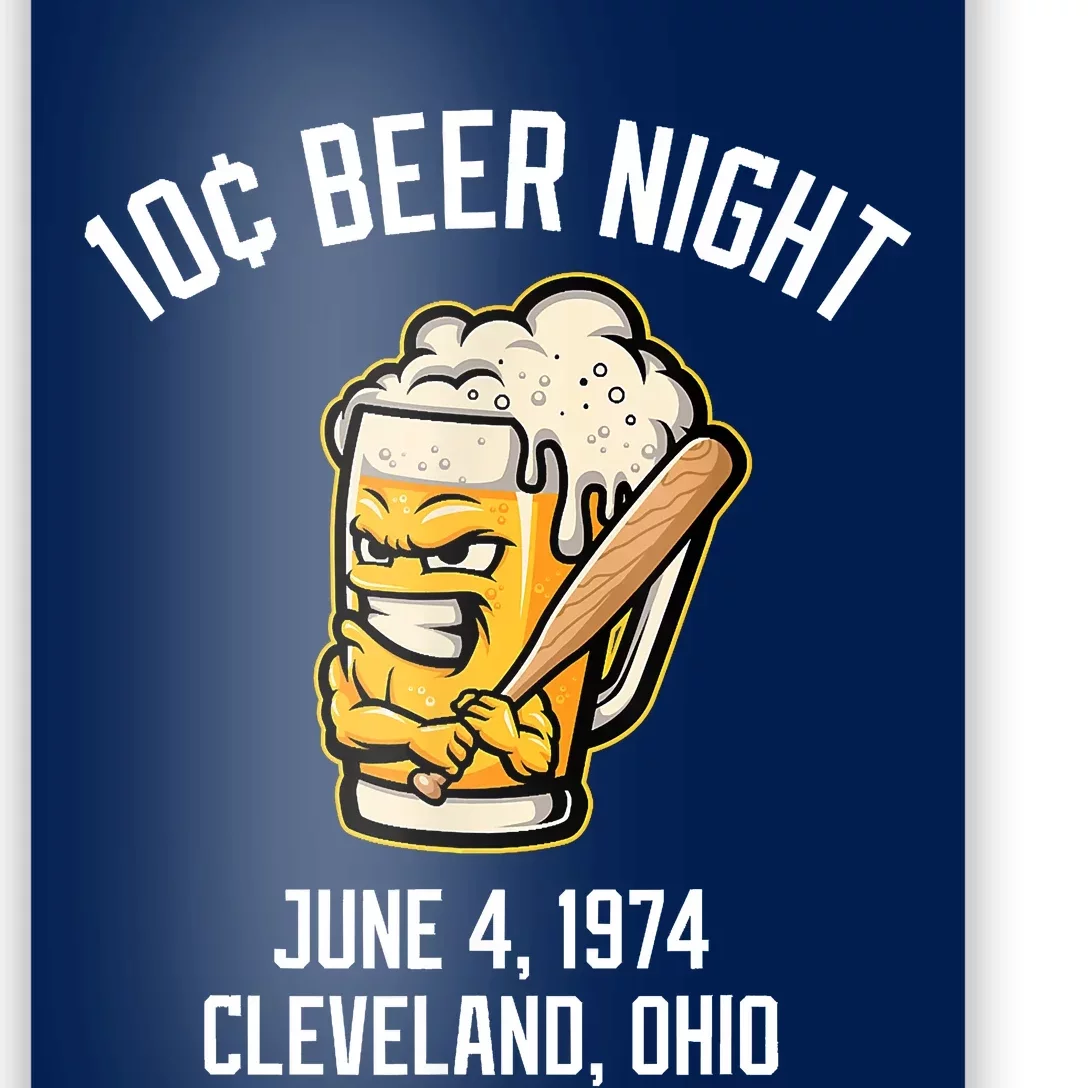 10 Cents Beer Night June 4 1974 Cleveland Ohio Fan Brawl Poster