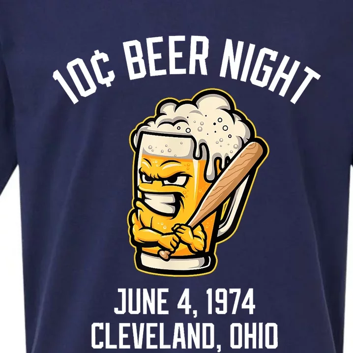 10 Cents Beer Night June 4 1974 Cleveland Ohio Fan Brawl Sueded Cloud Jersey T-Shirt