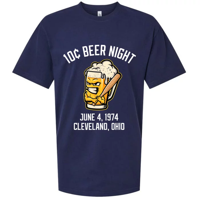 10 Cents Beer Night June 4 1974 Cleveland Ohio Fan Brawl Sueded Cloud Jersey T-Shirt