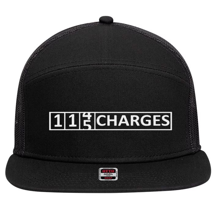 115 Charges Banner 7 Panel Mesh Trucker Snapback Hat