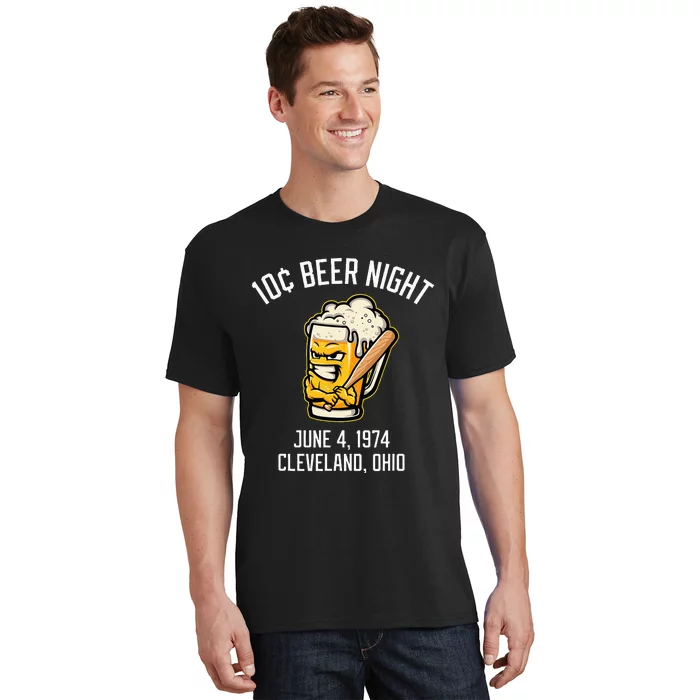 10 Cents Beer Night June 4 1974 Cleveland Ohio Fan Brawl T-Shirt