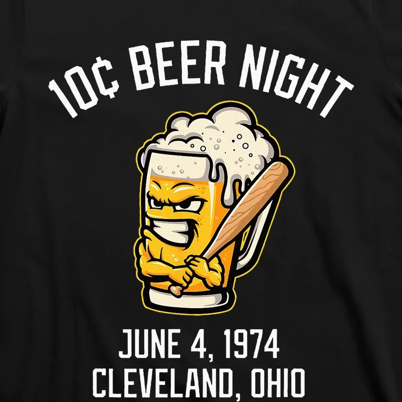 10 Cents Beer Night June 4 1974 Cleveland Ohio Fan Brawl T-Shirt