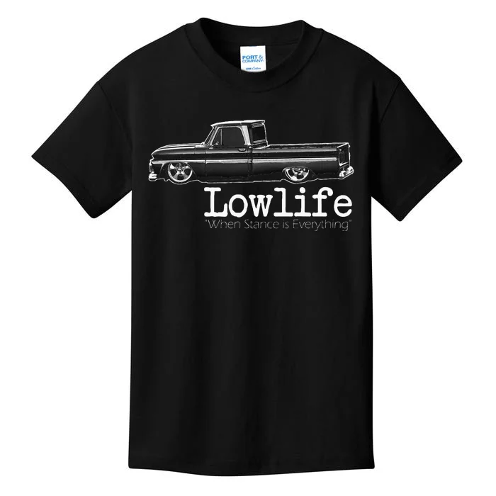 10 Classic C10 Truck Lowlife Stance Is Everything Kids T-Shirt