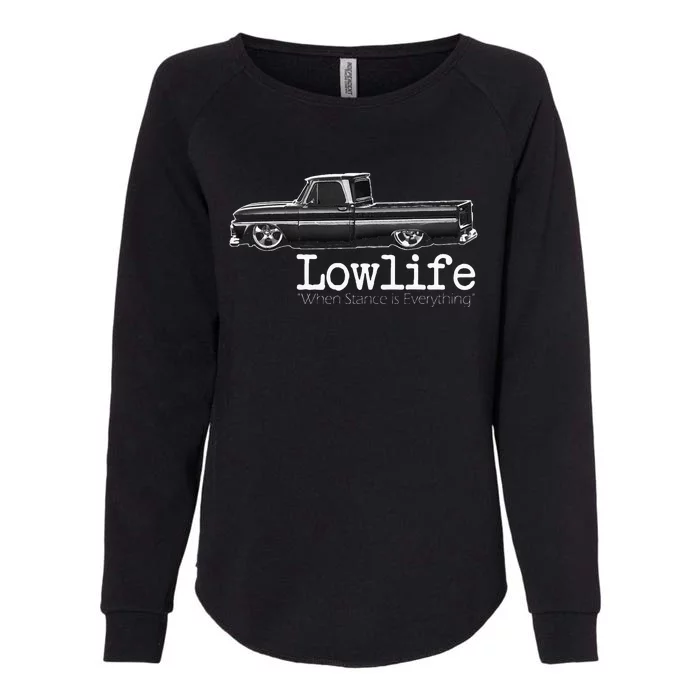 10 Classic C10 Truck Lowlife Stance Is Everything Womens California Wash Sweatshirt