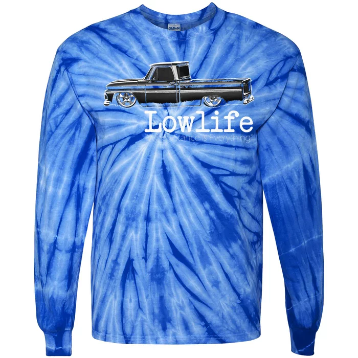 10 Classic C10 Truck Lowlife Stance Is Everything Tie-Dye Long Sleeve Shirt