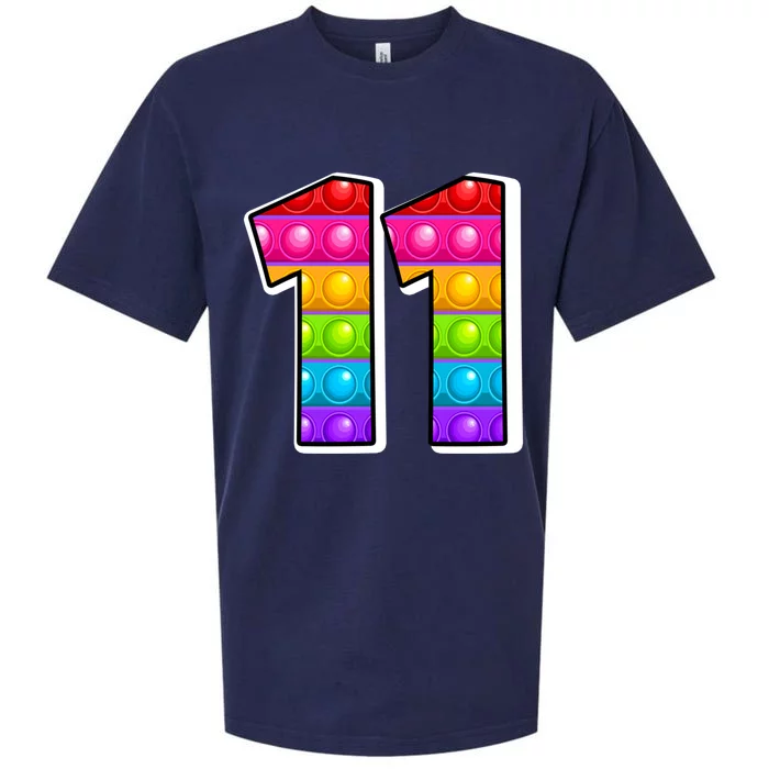 11 Cutest Capital Number Alphabet Funny Poppin Pop It Funny Gift Sueded Cloud Jersey T-Shirt