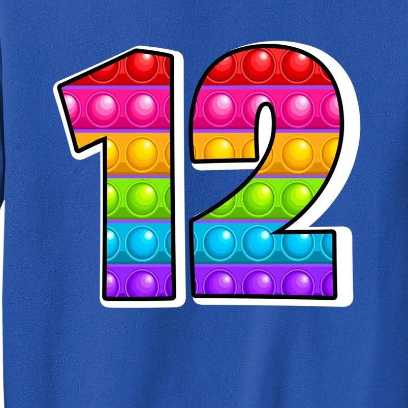 12 Cutest Capital Number12 Alphabet Funny Poppin Pop It Great Gift Tall Sweatshirt