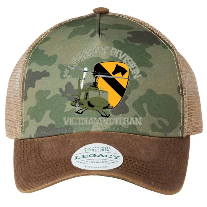 1st Cavalry Division Vietnam Veteran Uh1 Gunship Veteran Day Gift Legacy Tie Dye Trucker Hat