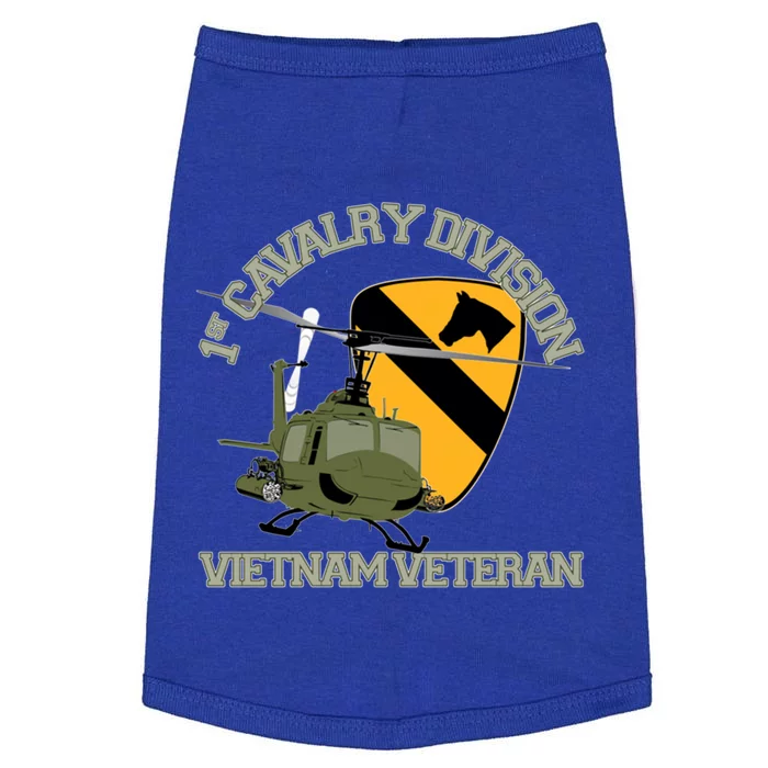 1st Cavalry Division Vietnam Veteran Uh1 Gunship Veteran Day Gift Doggie Tank