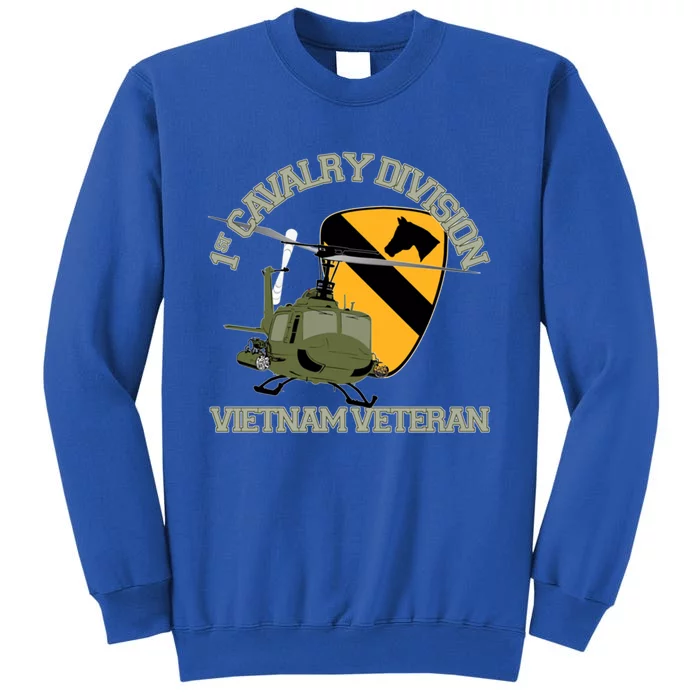 1st Cavalry Division Vietnam Veteran Uh1 Gunship Veteran Day Gift Tall Sweatshirt