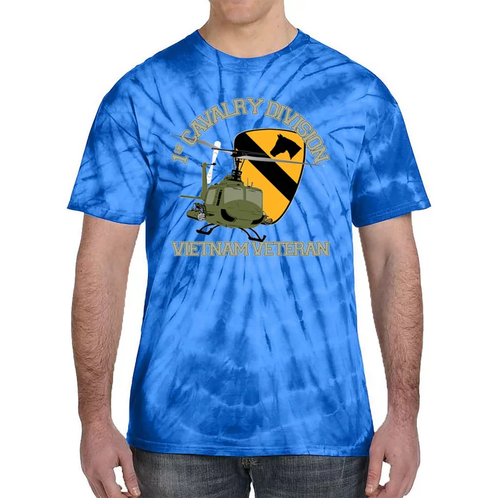 1st Cavalry Division Vietnam Veteran Uh1 Gunship Veteran Day Gift Tie-Dye T-Shirt