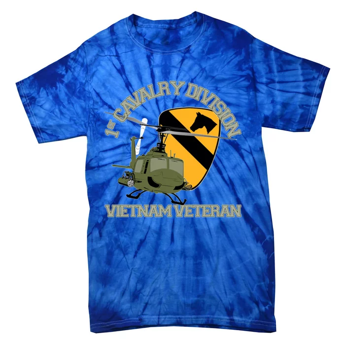 1st Cavalry Division Vietnam Veteran Uh1 Gunship Veteran Day Gift Tie-Dye T-Shirt