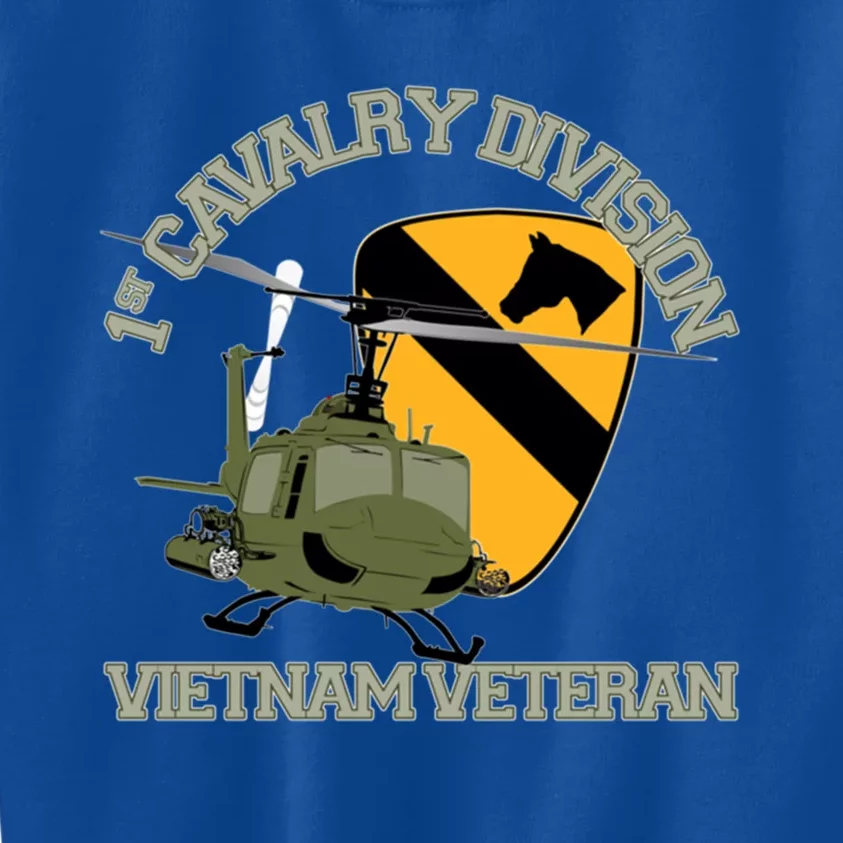 1st Cavalry Division Vietnam Veteran Uh1 Gunship Veteran Day Gift Kids Sweatshirt