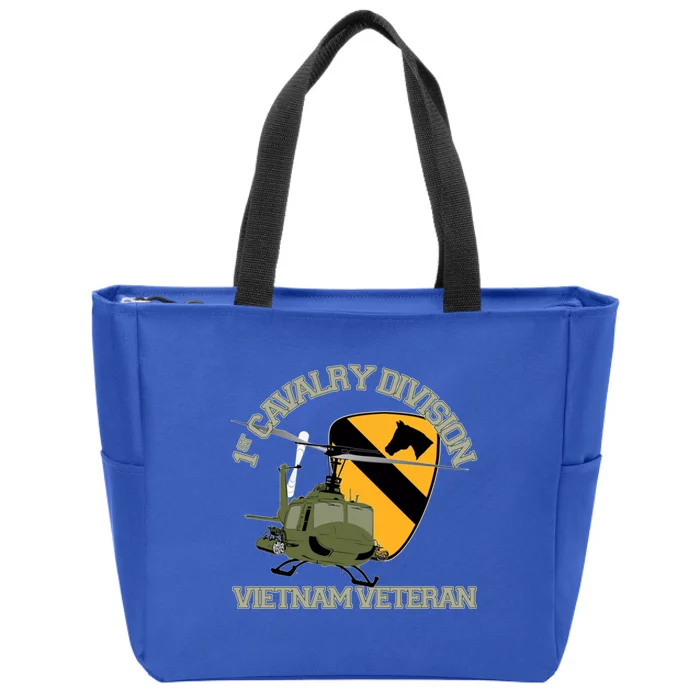 1st Cavalry Division Vietnam Veteran Uh1 Gunship Veteran Day Gift Zip Tote Bag