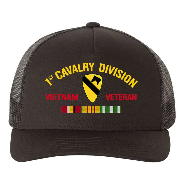 1st Cavalry Division Vietnam Veteran 1st Air Cav In Vietnam Yupoong Adult 5-Panel Trucker Hat