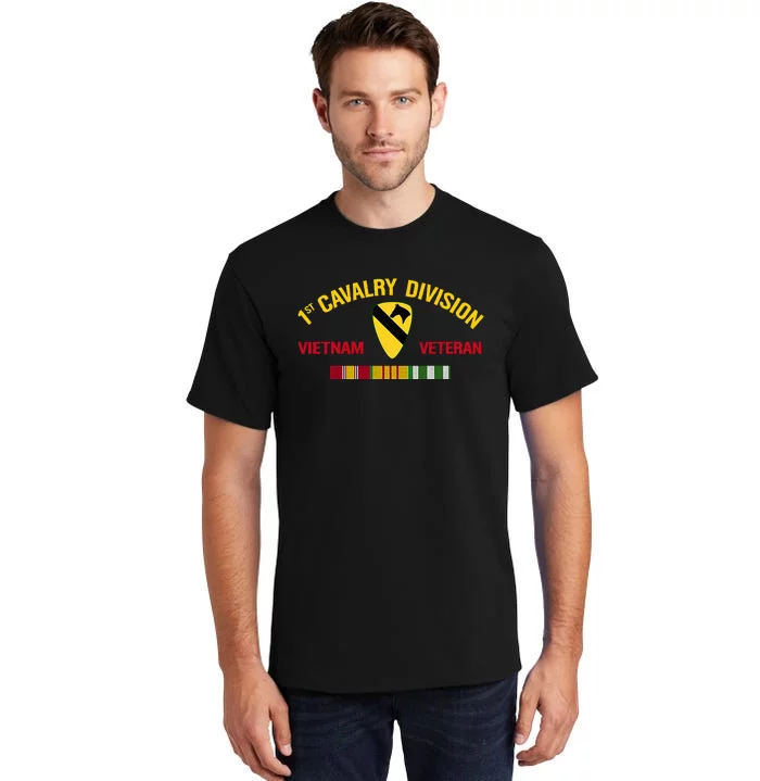 1st Cavalry Division Vietnam Veteran 1st Air Cav In Vietnam Tall T-Shirt