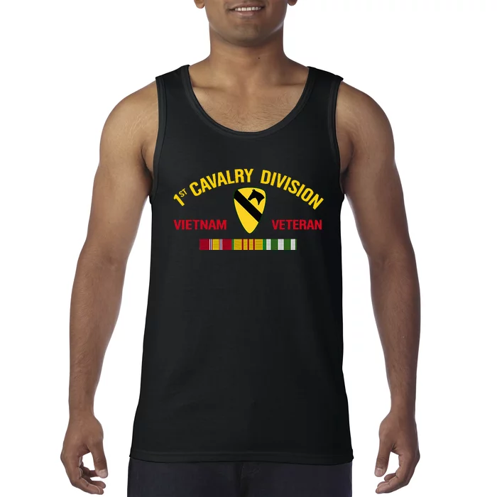 1st Cavalry Division Vietnam Veteran 1st Air Cav In Vietnam Tank Top