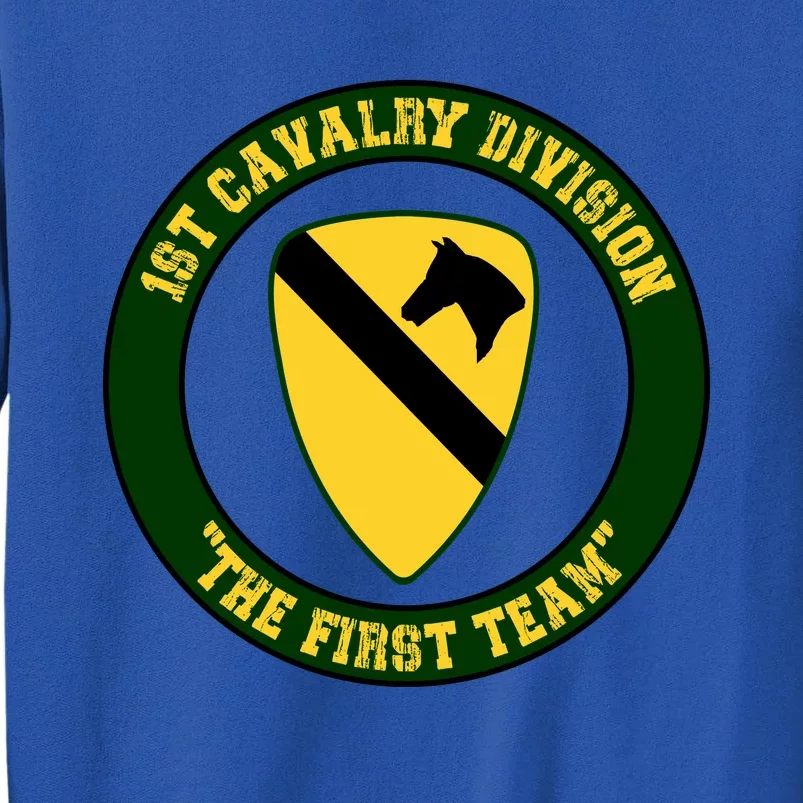 1st Cavalry Division Veteran Always A Soldier Military Xmas Tall Sweatshirt