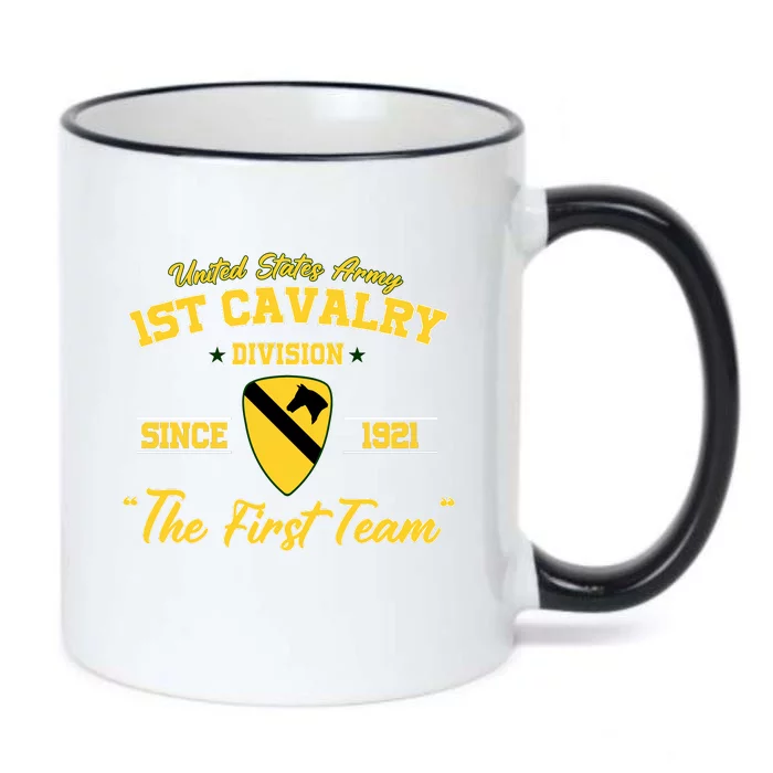 1st Cavalry Division Veteran Always A Soldier Military Xmas Black Color Changing Mug