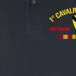 1st Cavalry Division Vietnam Veteran 1st Air Cav In Vietnam Softstyle Adult Sport Polo