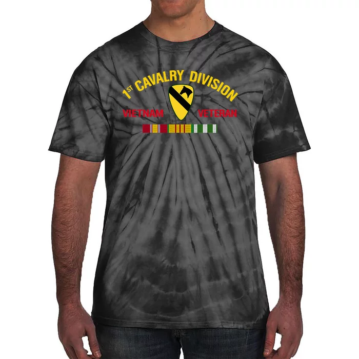 1st Cavalry Division Vietnam Veteran 1st Air Cav In Vietnam Tie-Dye T-Shirt