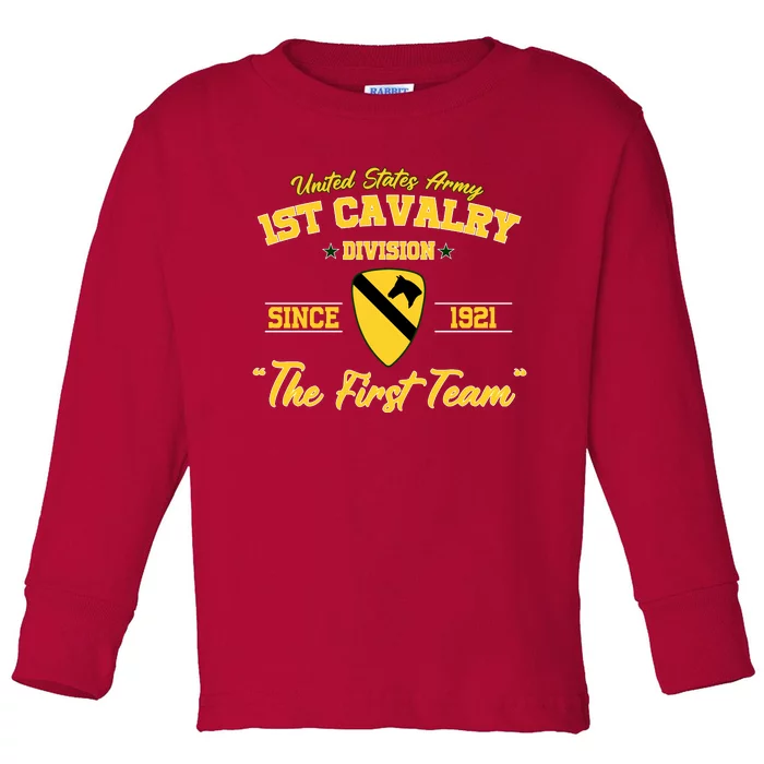 1st Cavalry Division Fort Hood Tx Women Toddler Long Sleeve Shirt