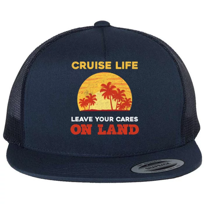 1St Cruise Design For Fist Time Cruisers Gift Flat Bill Trucker Hat