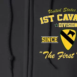 1st Cavalry Division Full Zip Hoodie