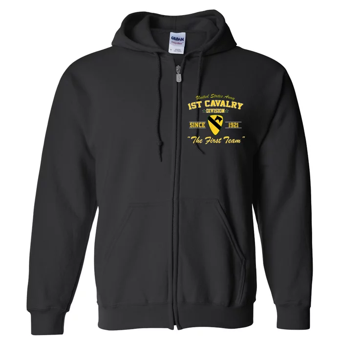 1st Cavalry Division Full Zip Hoodie