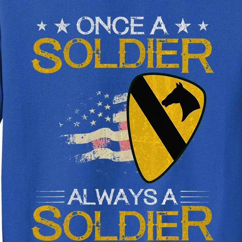 1st Cavalry Division Veteran Always a Soldier Military Xmas Sweatshirt