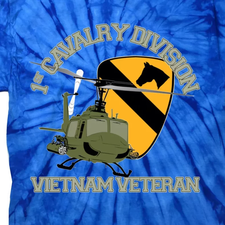 1st Cavalry Division Vietnam Veteran Uh1 Gunship Veteran Day Gift Tie-Dye T-Shirt