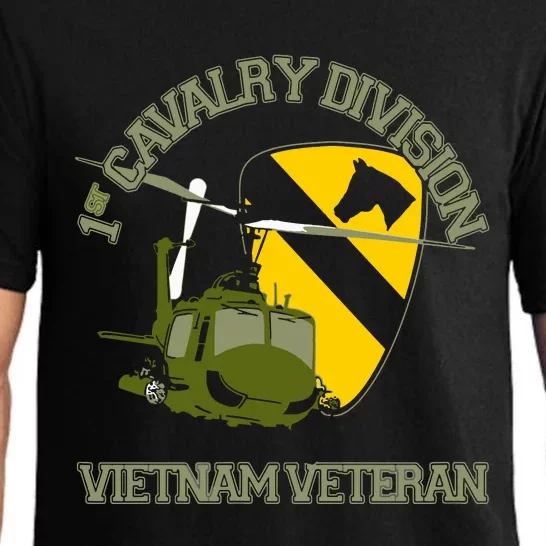 1st Cavalry Division Vietnam Veteran UH1 Gunship Veteran Day Pajama Set