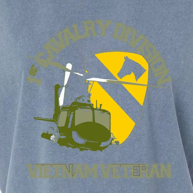 1st Cavalry Division Vietnam Veteran UH1 Gunship Veteran Day Garment-Dyed Women's Muscle Tee