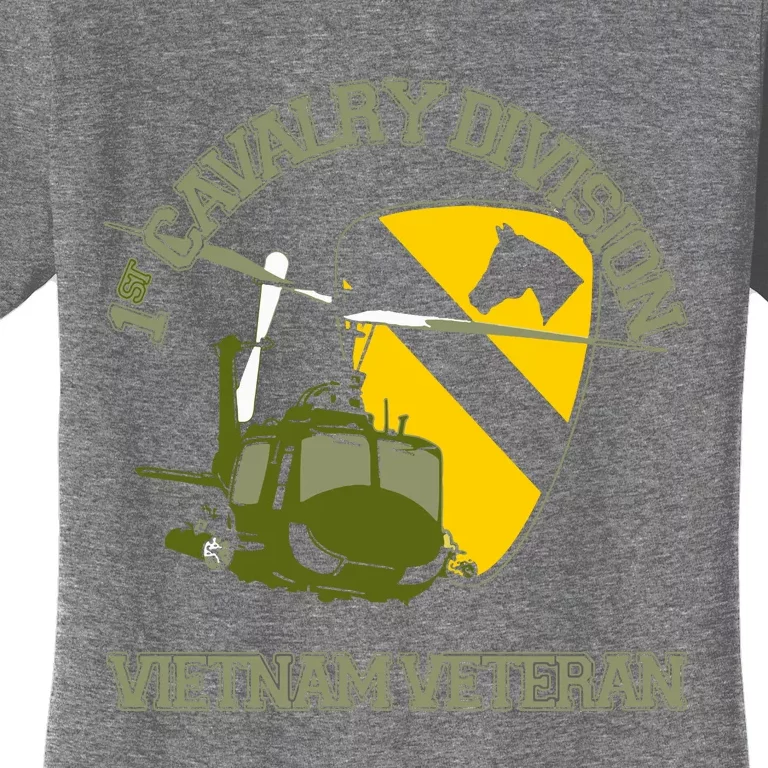 1st Cavalry Division Vietnam Veteran UH1 Gunship Veteran Day Women's T-Shirt