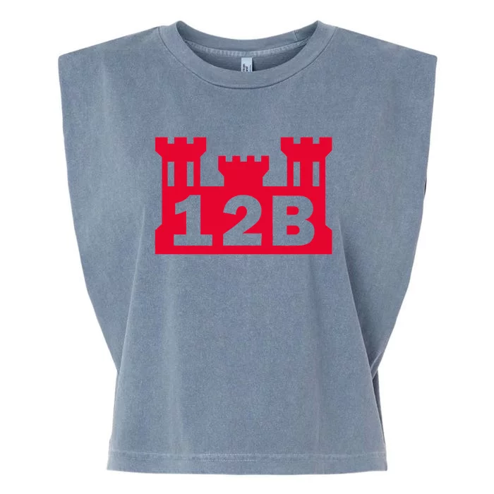 12B Combat Engineer Castle Garment-Dyed Women's Muscle Tee