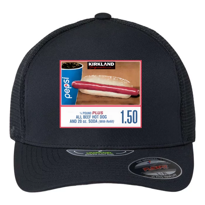 150 Costco Hot Dog Soda Combo With Flexfit Unipanel Trucker Cap