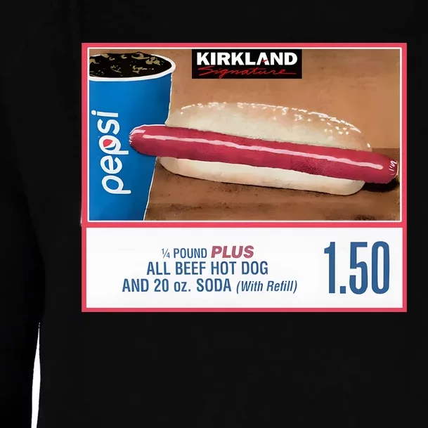 150 Costco Hot Dog Soda Combo With Womens Funnel Neck Pullover Hood